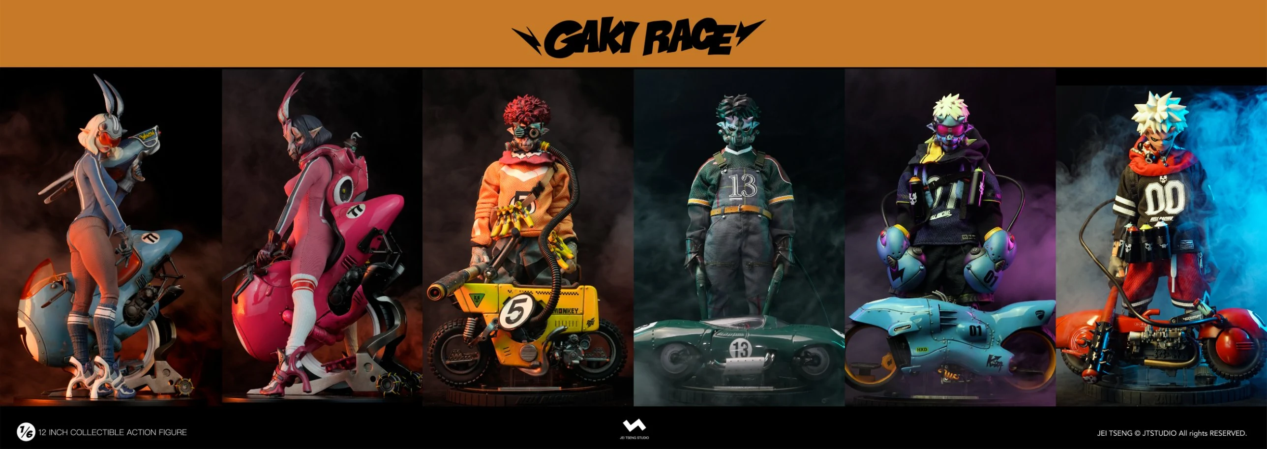 GAKIRACE — YUKI, YUMI, MONKEY, JÄGER, KOZA, ZAIKI