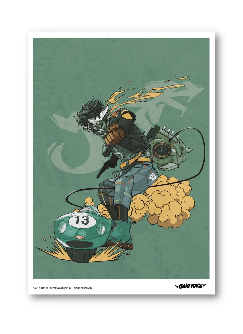 GAKIRACE ©Jaeger - Postcard